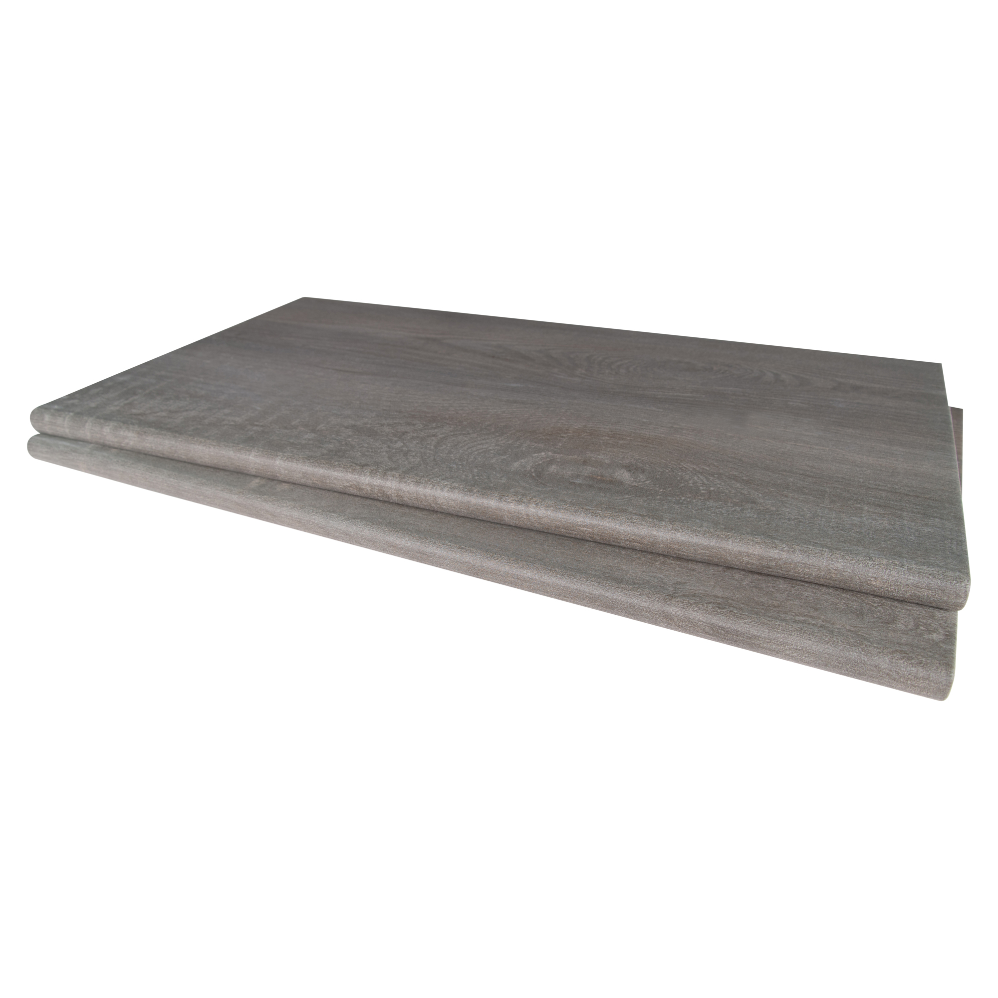 Ackland Arden Flint Matte Porcelain Pool Coping — 13in. x 24in., Gray and White, Durable, Model# NTE-LSC-166